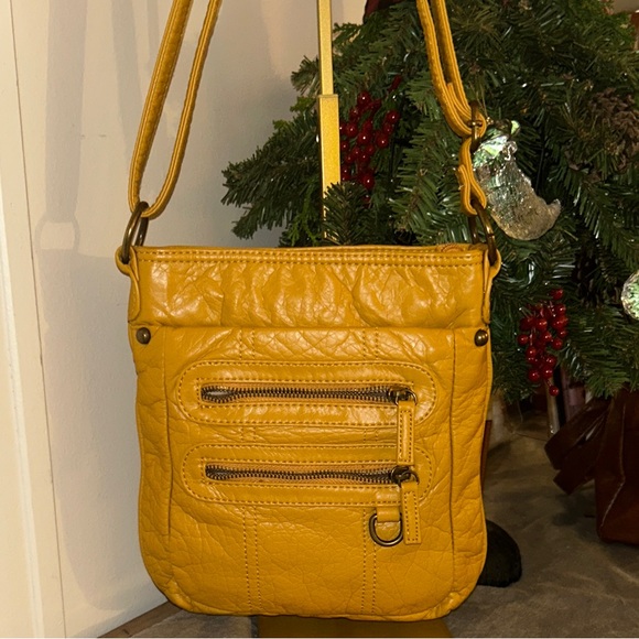Ampére Mustard Yellow Crossbody Bag - Picture 12 of 13